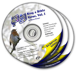 CDs - SING A BIBLE VERSE,I,II,III